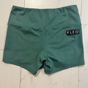 FLEO - Women’s Athletic OG Shorts - Green - Side M